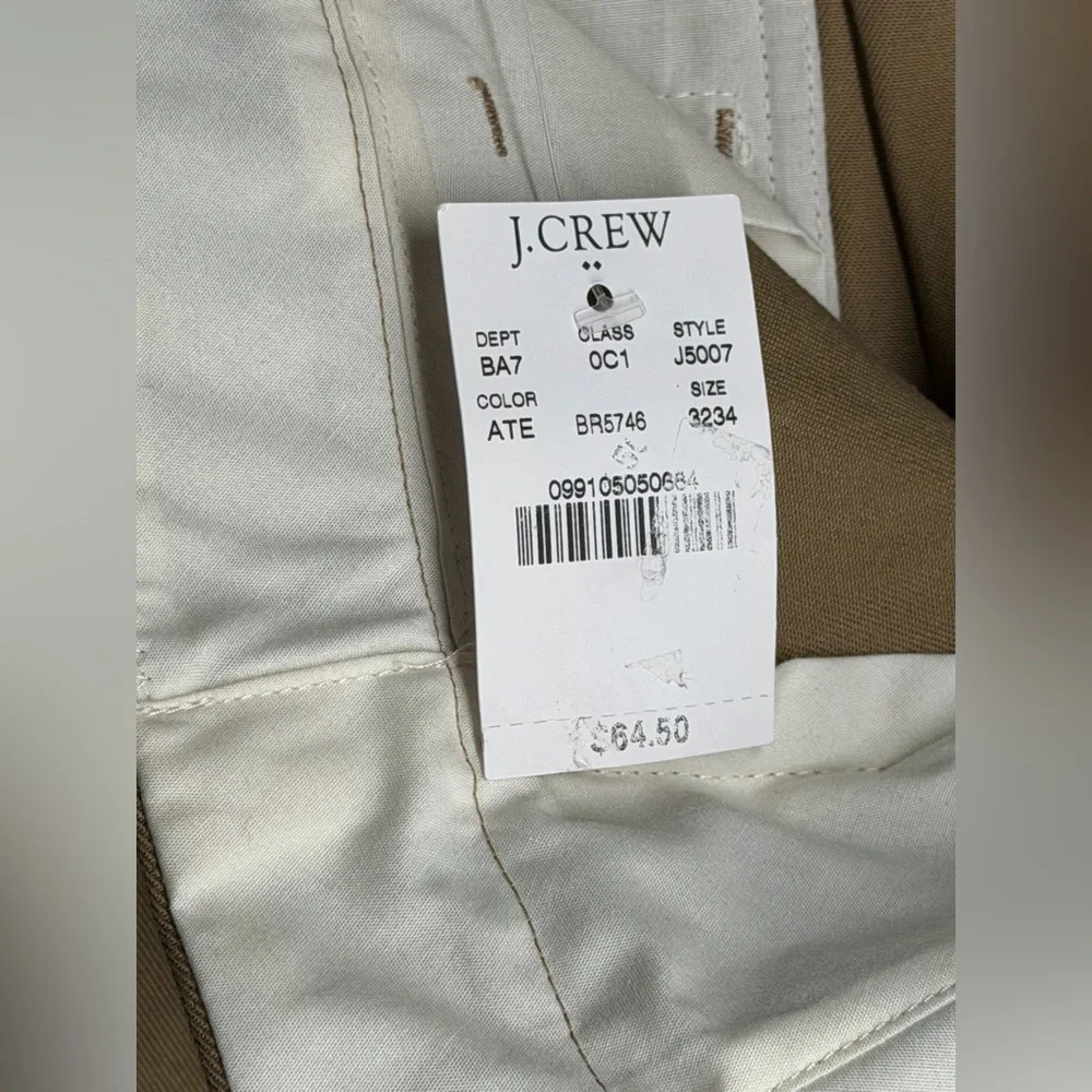 J by J.Crew Flex Tapered Khaki Pants Tailored Office Business Casual Performance